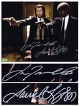 John Travolta and Samuel L. Jackson Signed 14 x 11 Photo From Pulp Fiction